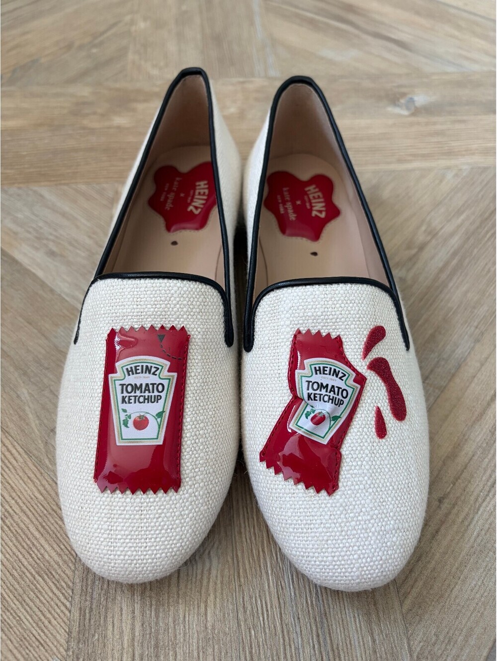 Kate Spade New York Heinz Loafer Flats Size 6 Limited Edition Quirky Novelty